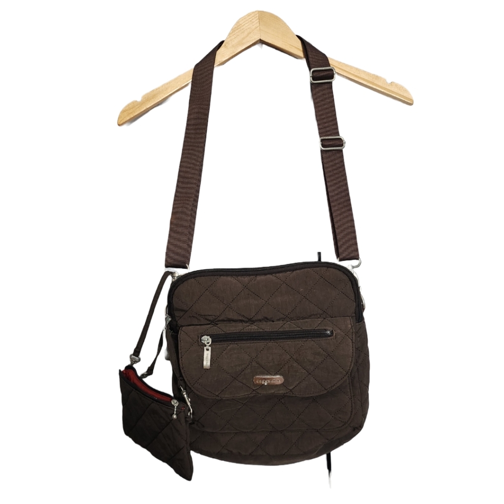 Vintage Baggallini Crossbody Convertible with wristlet 11"x11.5"x4"